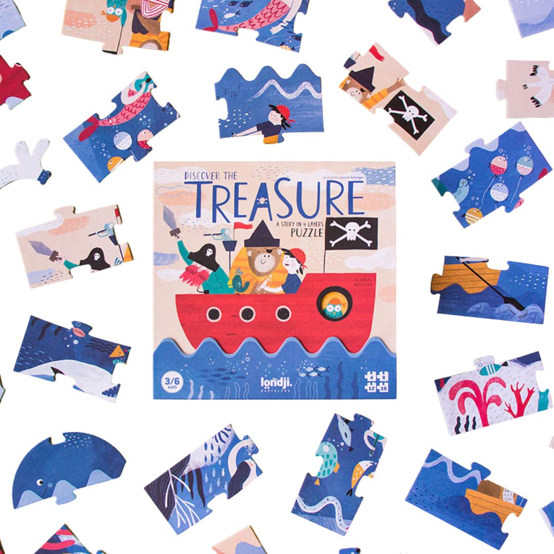 Discover the Treasure - Set of 4 Puzzles
