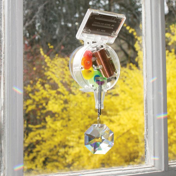 Solar Powered Rainbowmaker with Crystal