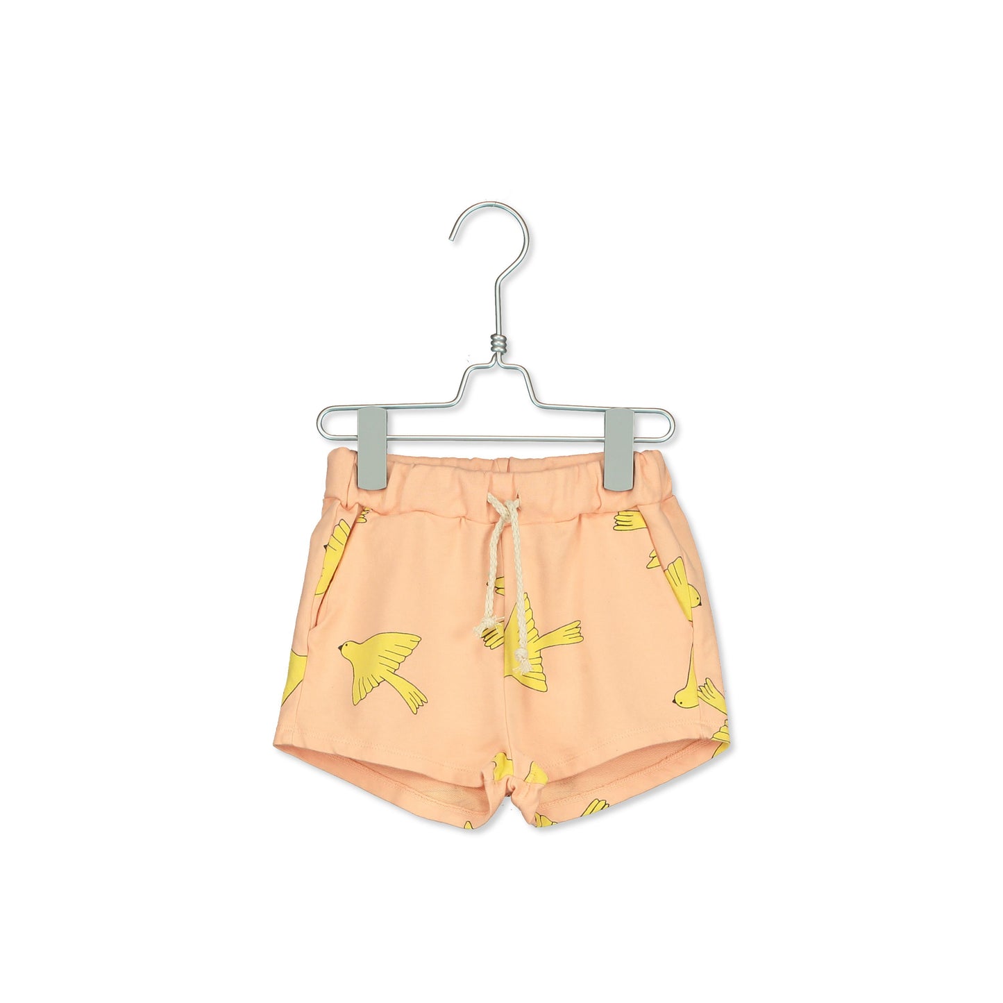 Neon Peach Bird Shorts