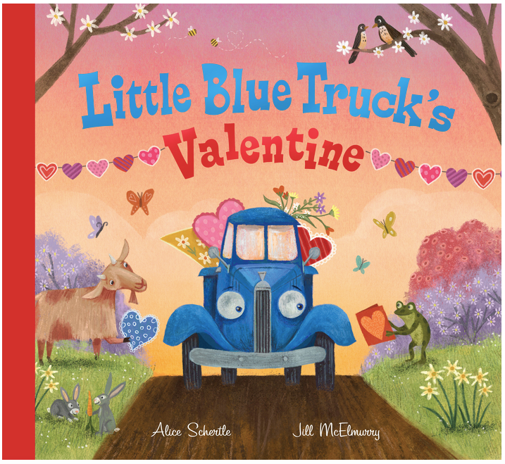 Book cover for Little Blue Truck's Valentine by Alice Shertle